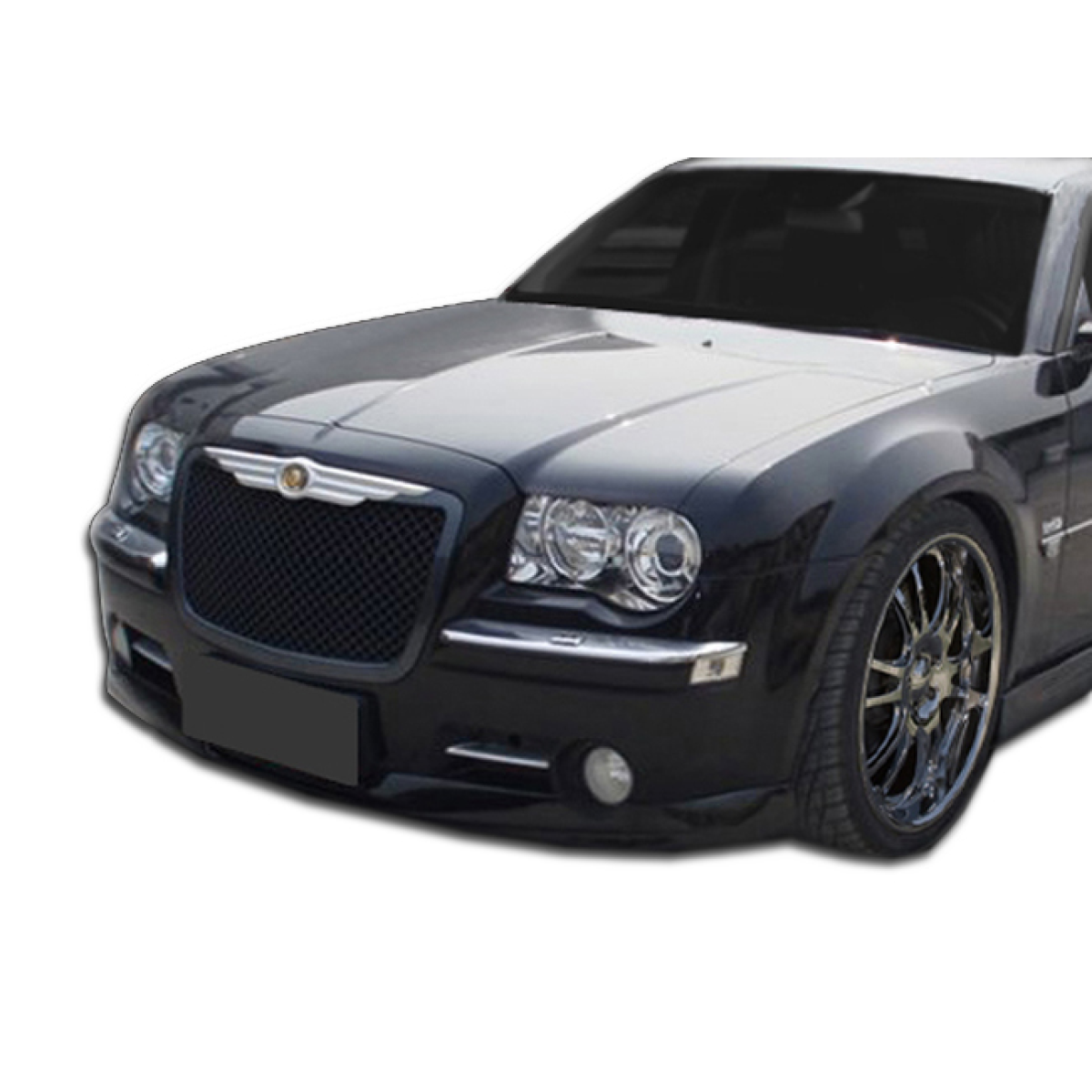 Modify your Chrysler 300 2005 with our Exterior/Front Bumpers or Lips - Frontal angle view of Chrysler 300 model