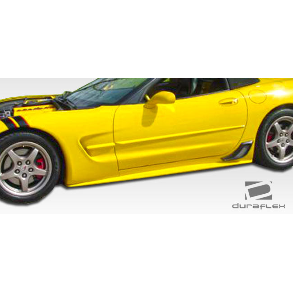 Modify your Chevrolet Corvette 1997 with our Exterior/Side Skirts - Shown at a side angle displaying the skirts