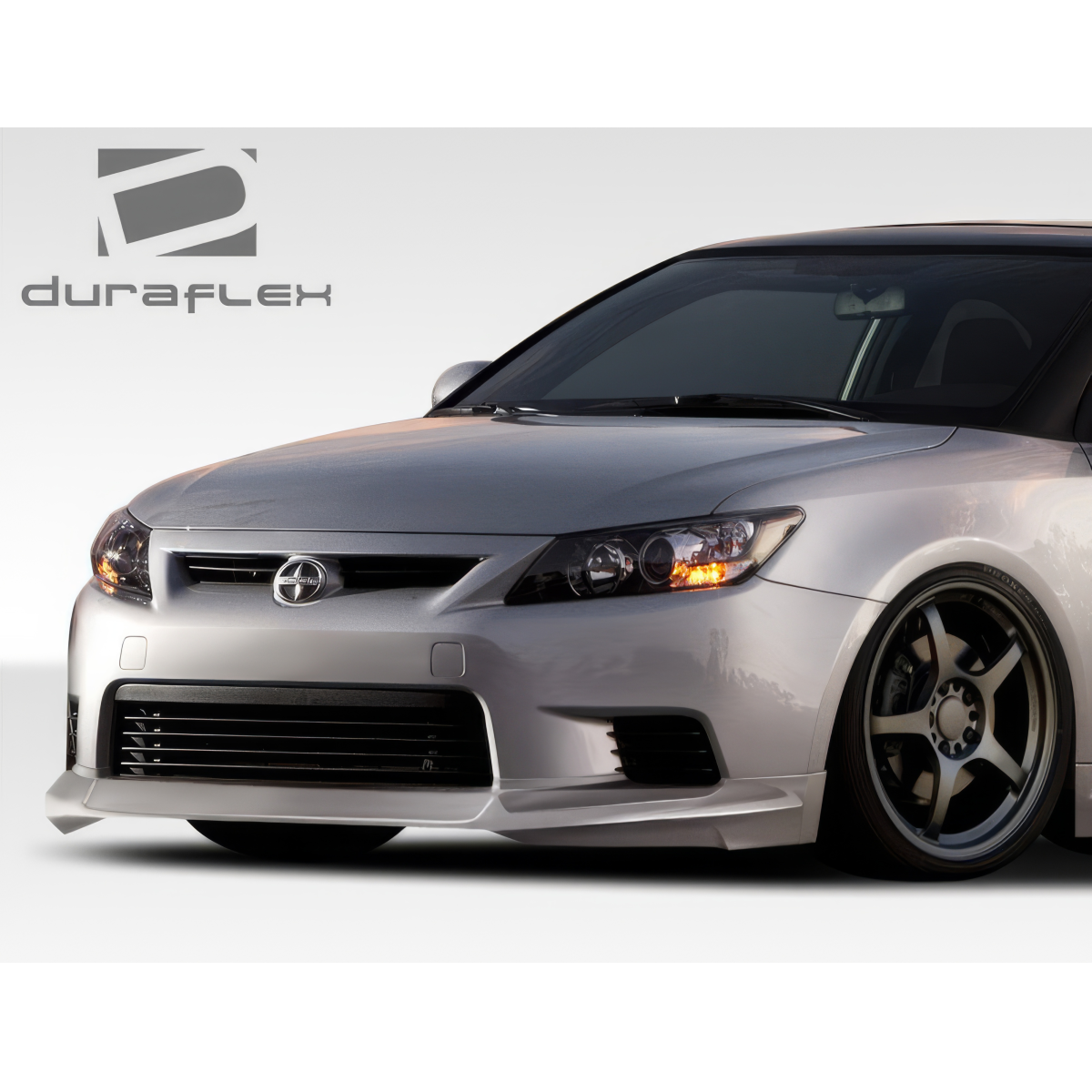 Modify your Scion tC 2011 with our Exterior/Front Bumpers or Lips - Front view angle of the Scion tC with lip spoiler