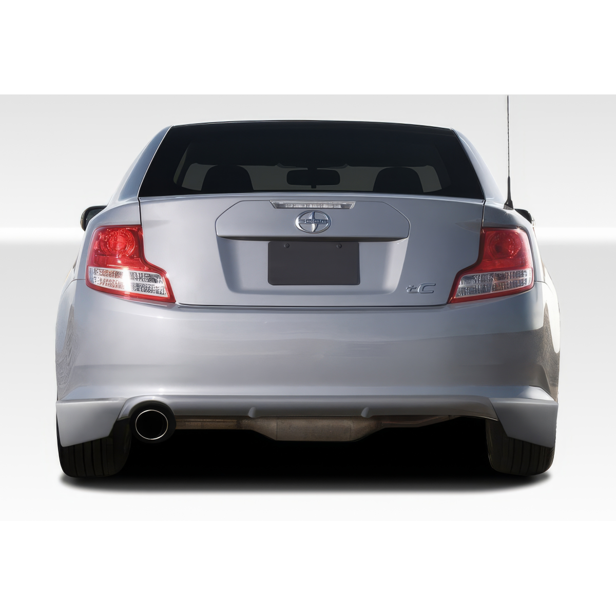 Modify your Scion tC 2011 with our Exterior/Complete Body Kits - Rear view angle of the vehicle from below