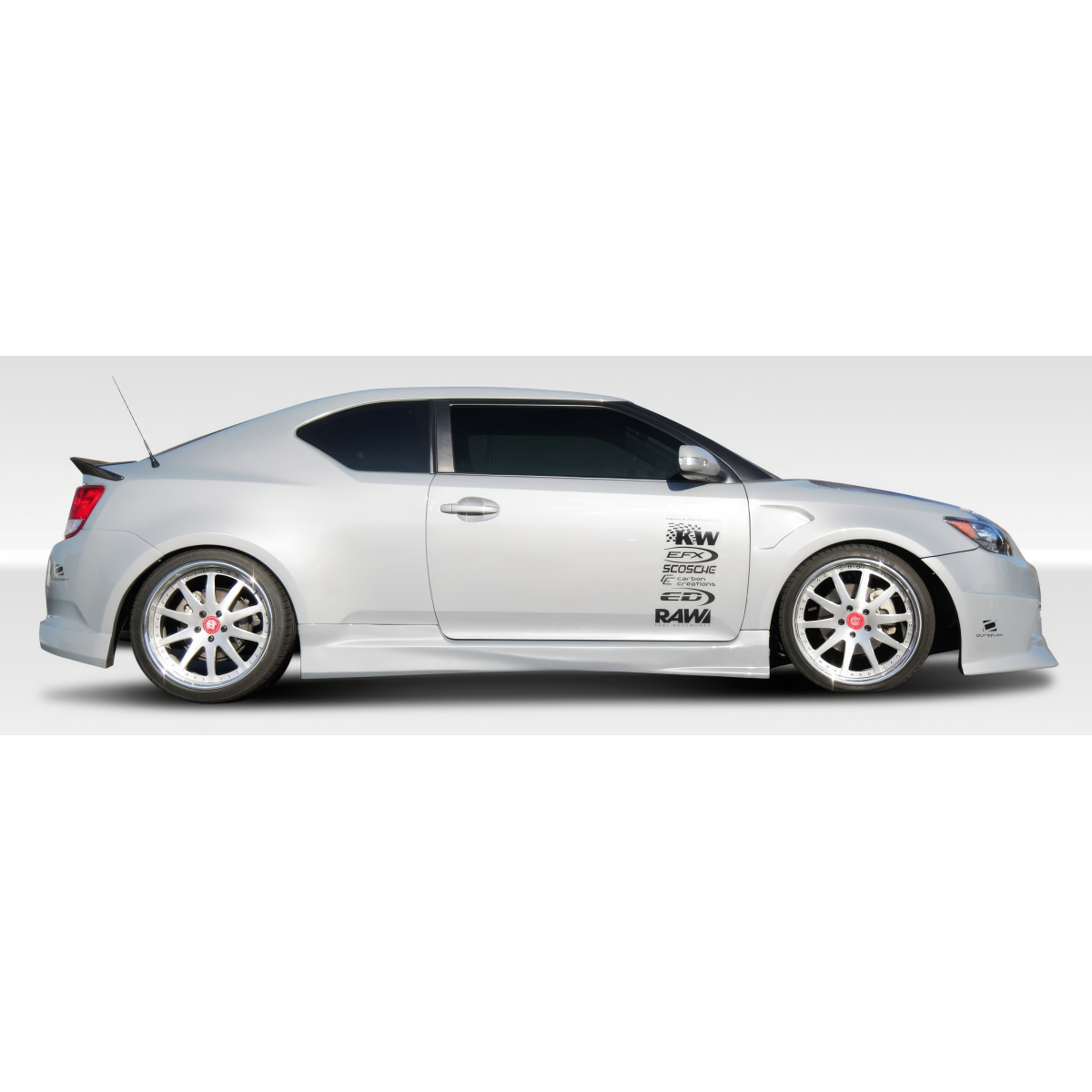 Modify your Scion tC 2011 with our Exterior/Side Skirts - Side view profile angle of vehicle