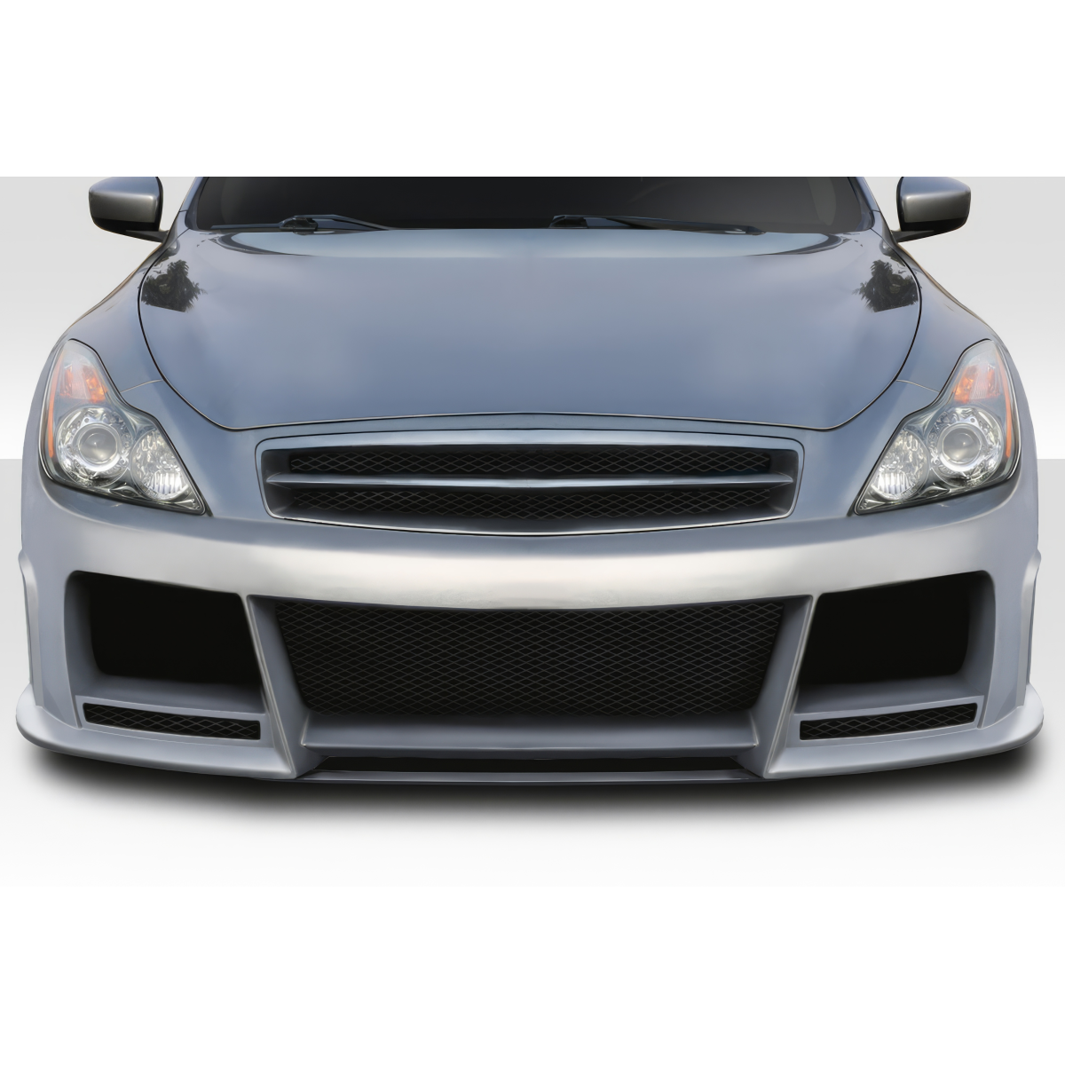 Modify your Infiniti G35 2007 with our Exterior/Complete Body Kits - Front view of the bumper from eye level