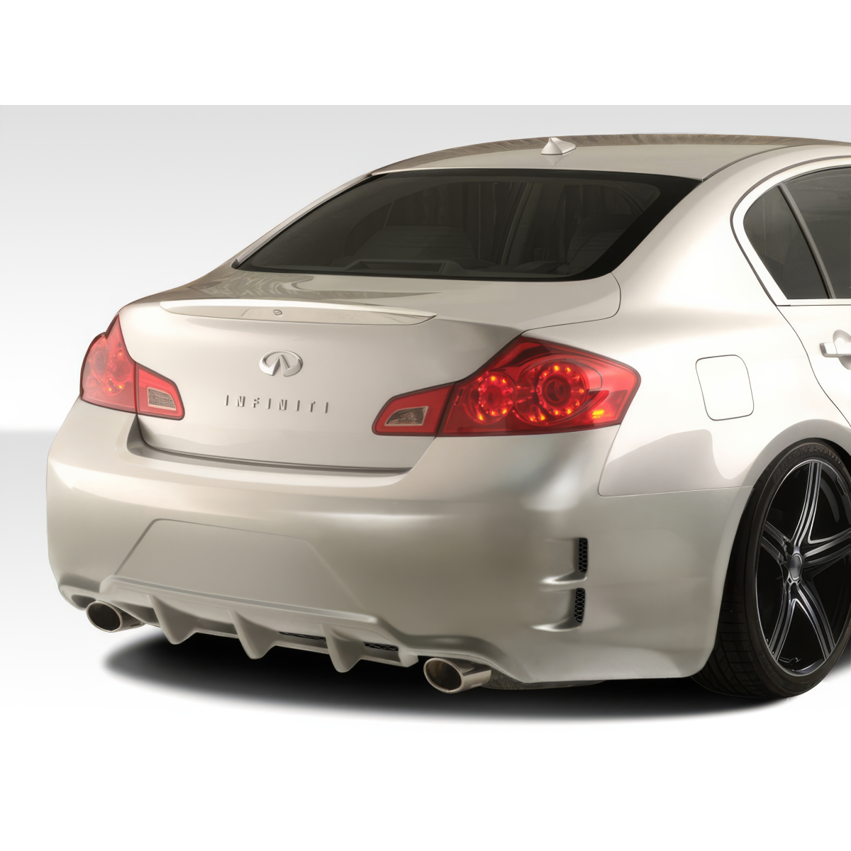 Modify your Infiniti G 2007 with our Exterior/Complete Body Kits - Rear angle showcasing the bumper design