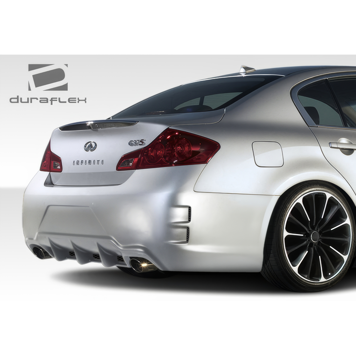 Modify your Infiniti G35 2007 with our Exterior/Complete Body Kits - Rear angle showcasing body kit on Infiniti G35