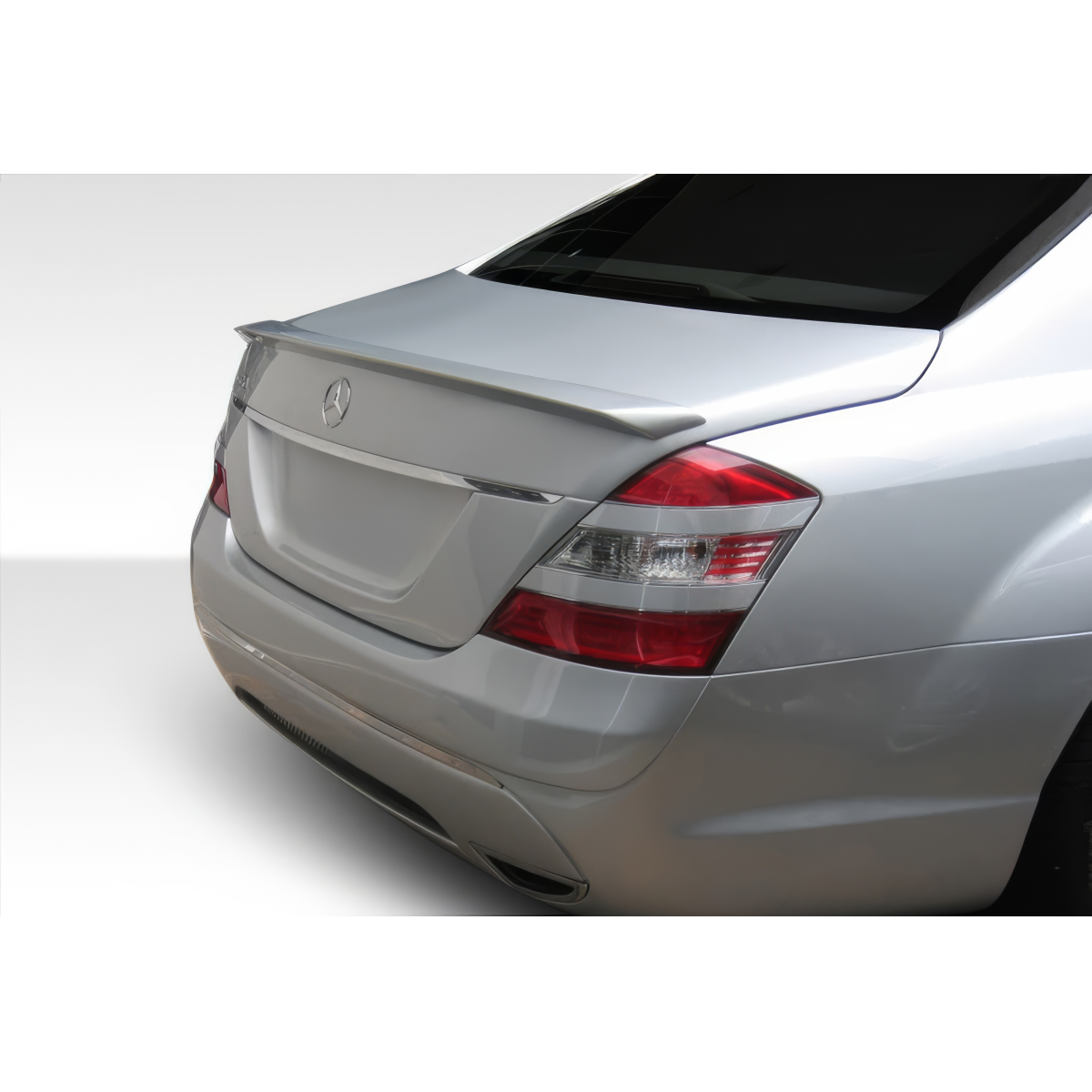 Modify your Mercedes-Benz S-Class 2007 with our Exterior/Wings - Rear angle view of the Mercedes S-Class