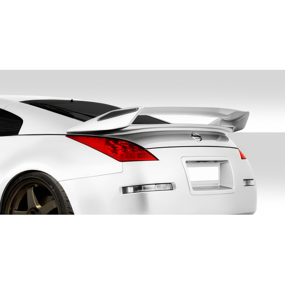 Modify your Nissan 350Z 2003 with our Exterior/Wings - Angle showing rear trunk lid and spoiler design