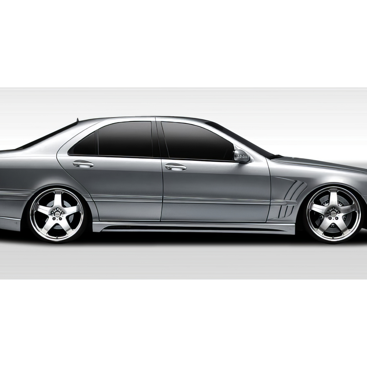 Modify your Mercedes-Benz S-Class 2003 with our Exterior/Complete Body Kits - Side profile view of the vehicle