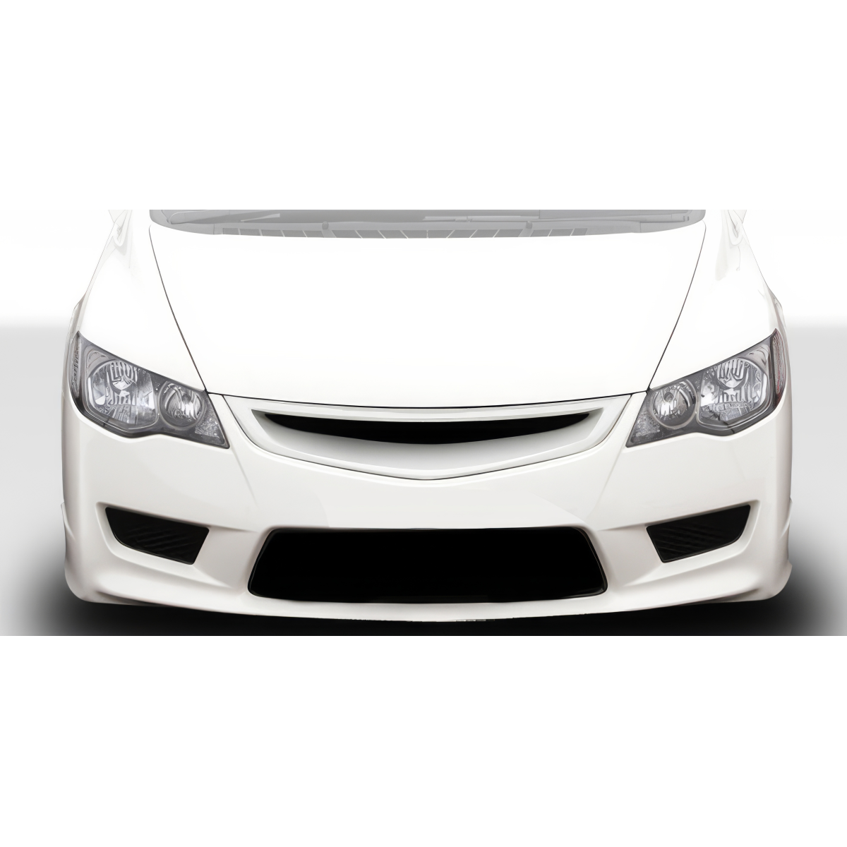 Modify your Honda Civic 2006 with our Exterior/Hoods - Front view of a Honda Civic hood