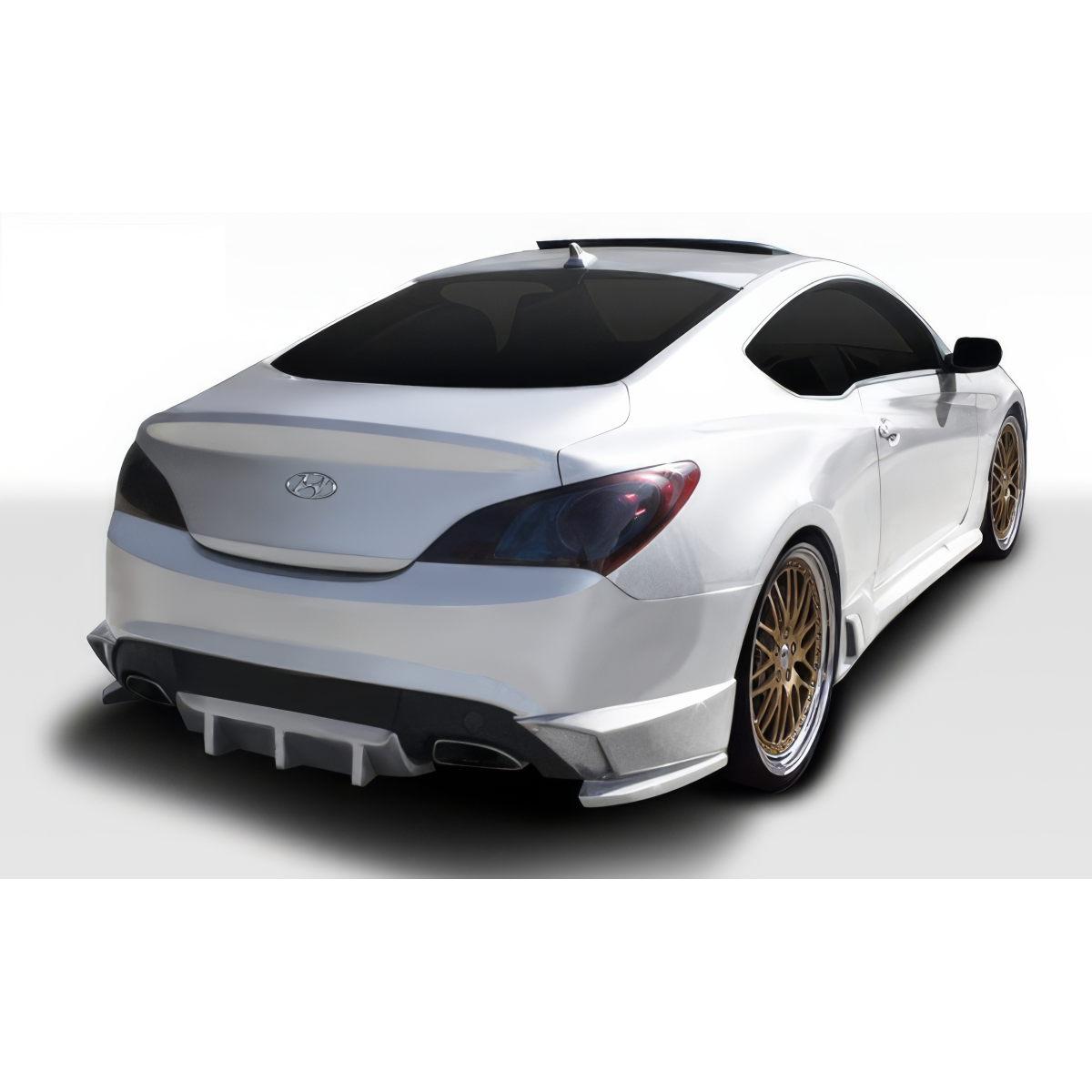 Modify your Genesis G70 2010 with our Exterior/Complete Body Kits - Rear view angle showcasing the diffuser design