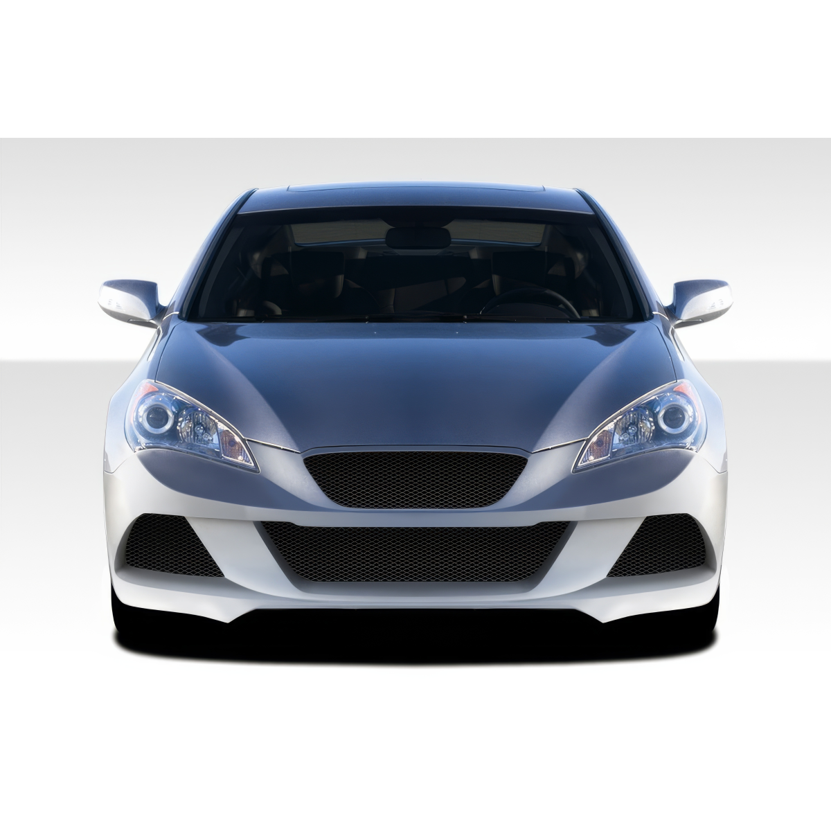 Modify your Genesis G70 2010 with our Exterior/Front Bumpers or Lips - Front angle view of a vehicle in image