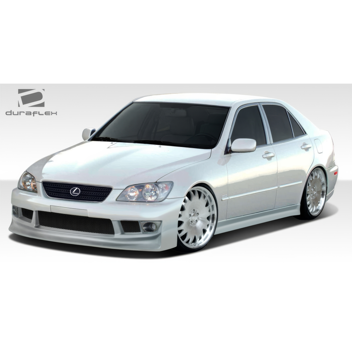 Modify your Lexus IS Series 2000 with our Exterior/Complete Body Kits - Front angle of a car showing the bumper design