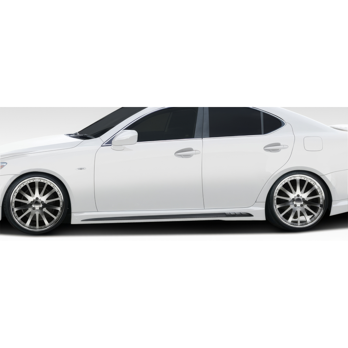 Modify your Lexus IS Series 2006 with our Exterior/Side Skirts - Side profile view of the vehicle