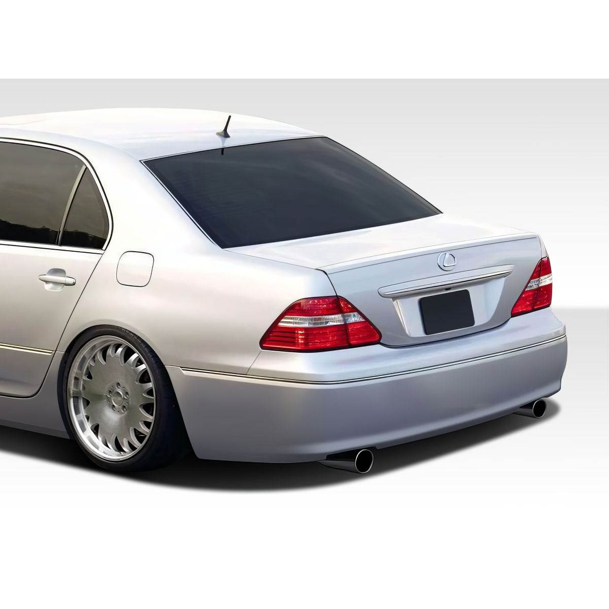 Modify your Lexus LS430 2004 with our Exterior/Rear Bumpers or Lips - Rear angle view of vehicle showing bumper design