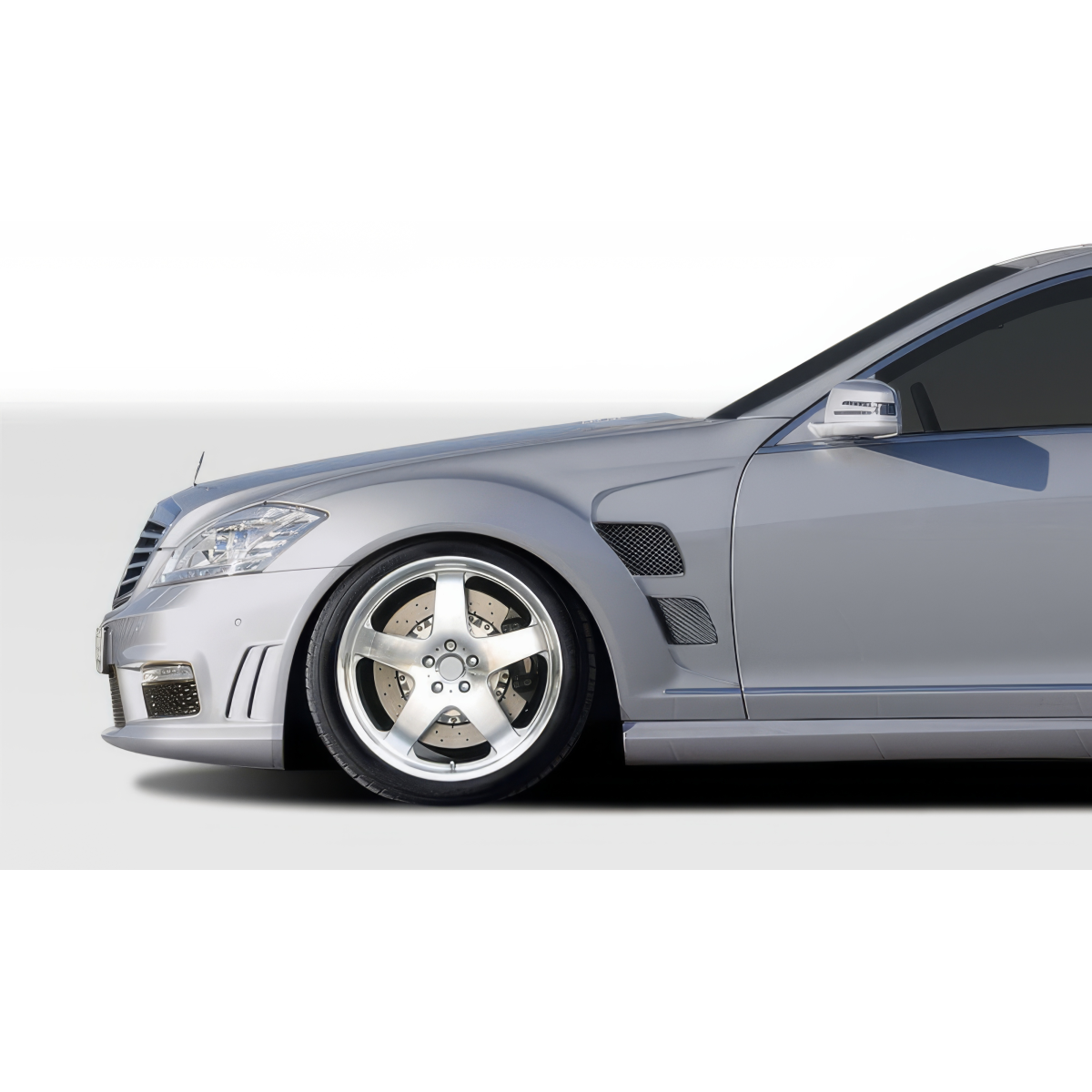 Modify your Mercedes-Benz S-Class 2007 with our Exterior/Fenders - Side angle view of Mercedes-Benz S-Class fender
