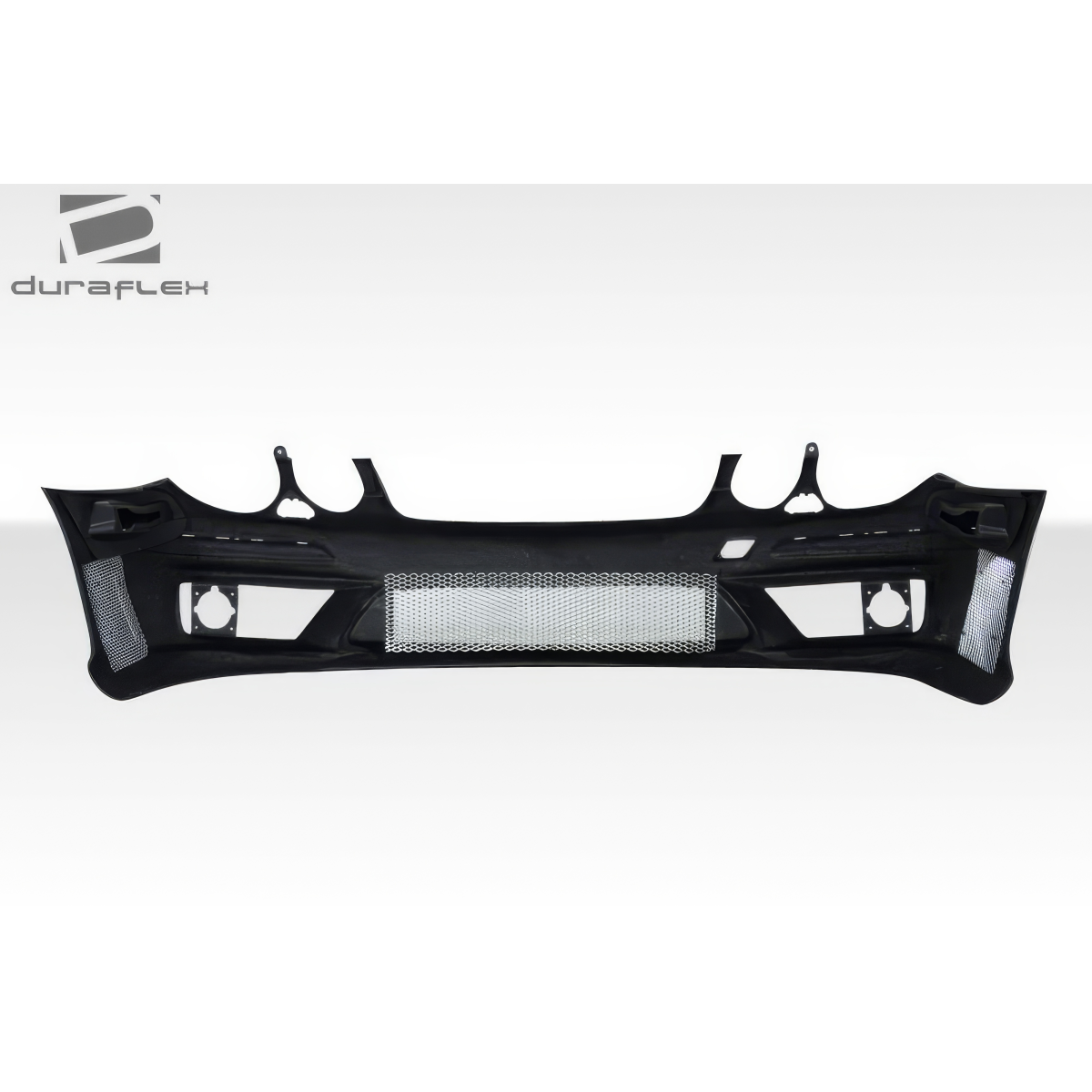 Modify your Mercedes-Benz E55 AMG 2007 with our Exterior/Front Bumpers or Lips - Front view at a straight on angle