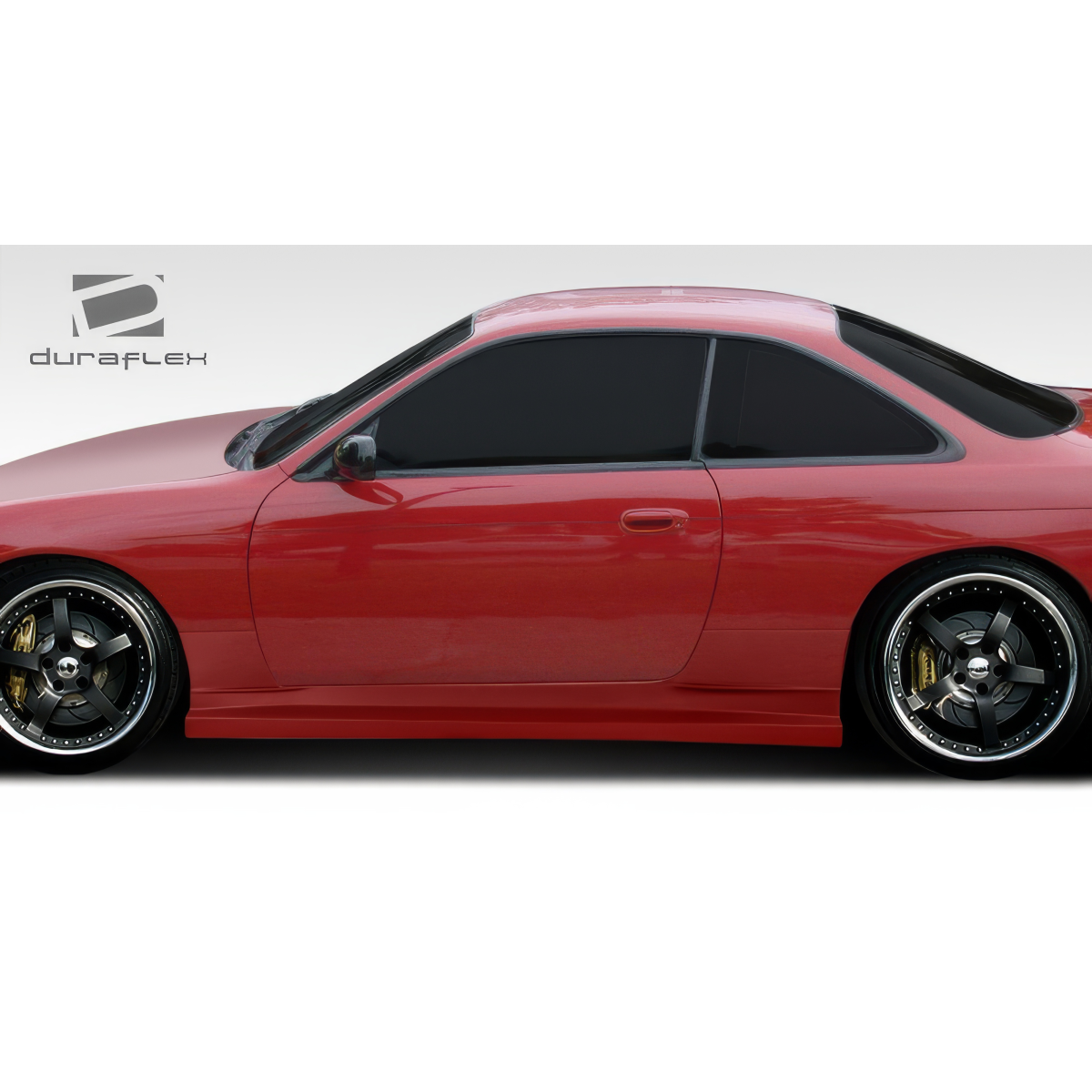 Modify your Nissan 240SX 1995 with our Exterior/Side Skirts - Side view of vehicle at a profile angle