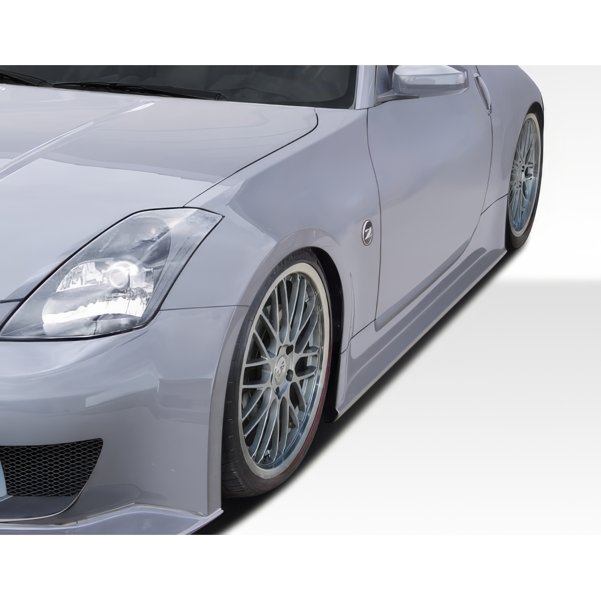 Modify your Nissan 350Z 2003 with our Exterior/Complete Body Kits - Angled view of the front side of the car