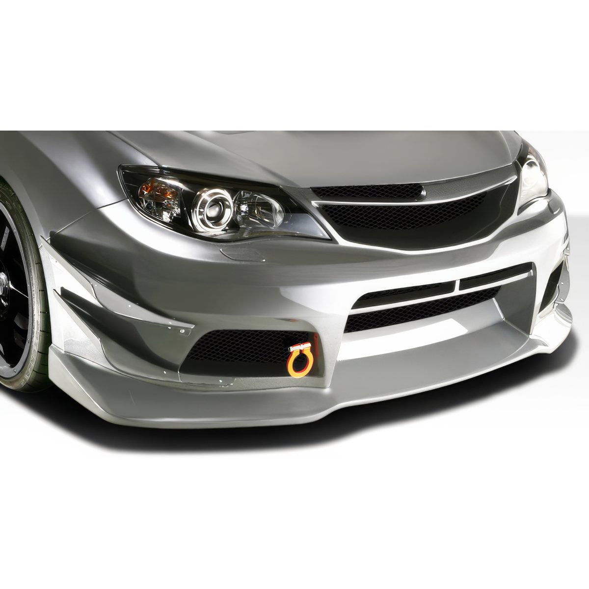 Modify your Subaru Impreza 2008 with our Exterior/Complete Body Kits - Front angle view of the bumper part