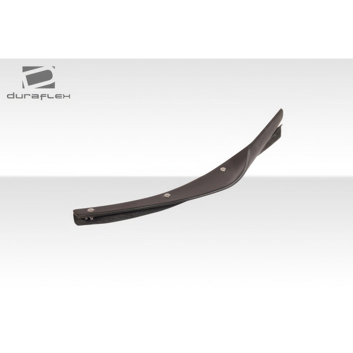 Modify your Subaru Impreza 2008 with our Exterior/Canards - Side angle view of the part displaying curvature