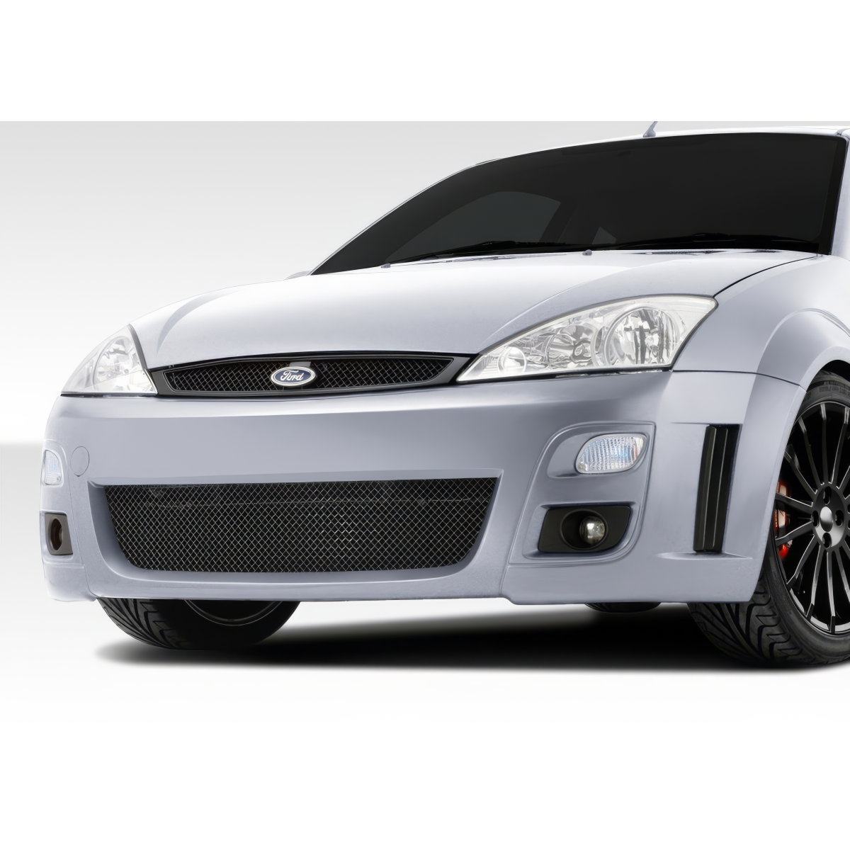 Modify your Ford Focus 2000 with our Exterior/Front Bumpers or Lips - Front angle view of Ford Focus bumper