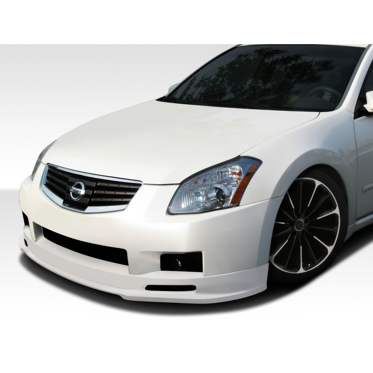 Modify your Nissan Maxima 2007 with our Exterior/Front Bumpers or Lips - Front angle view of vehicle bumper part