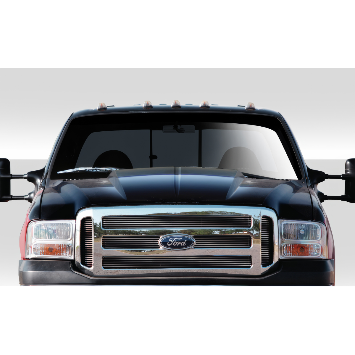 Modify your Ford F-250 Super Duty 1999 with our Exterior/Hoods - Frontal view of the Ford Super Duty hood