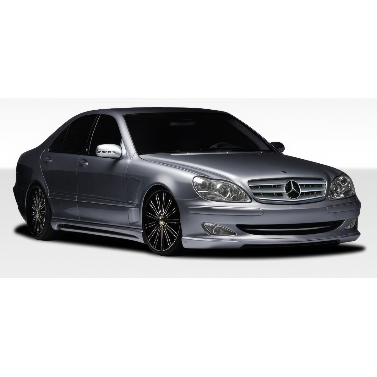 Modify your Mercedes-Benz S-Class 2000 with our Exterior/Complete Body Kits - The image is viewed from a slightly frontal angle