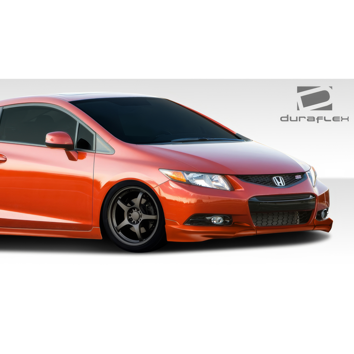 Modify your Honda Civic 2012 with our Exterior/Complete Body Kits - Angled view showing the body kit on Honda Civic