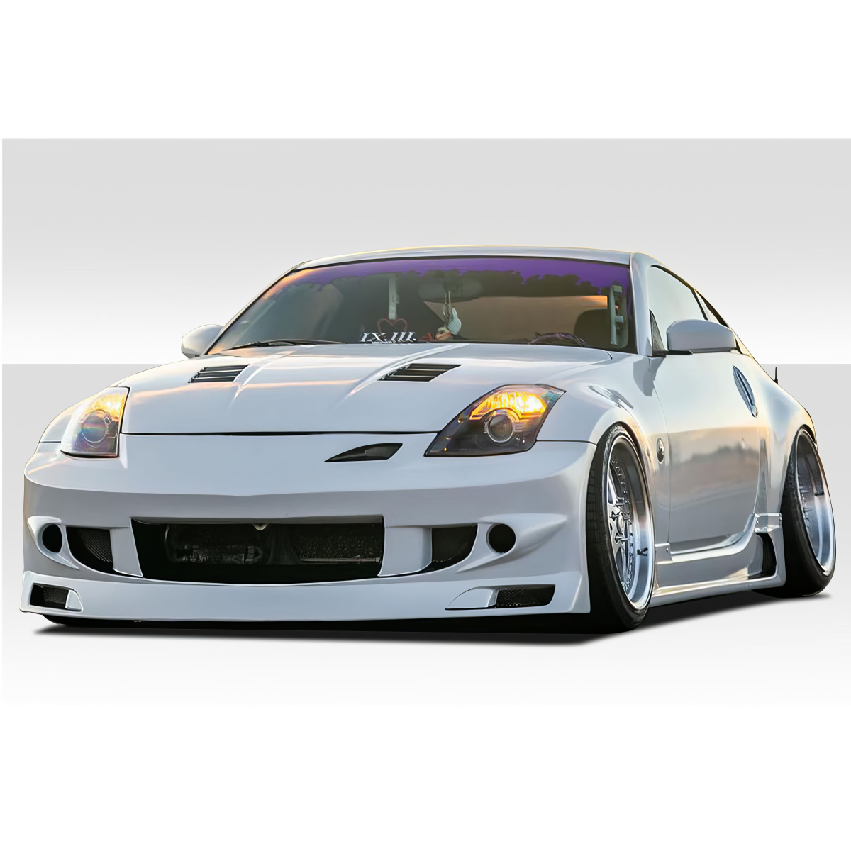 Modify your Nissan 350Z 2003 with our Exterior/Complete Body Kits - Front three quarter angle view of the vehicle