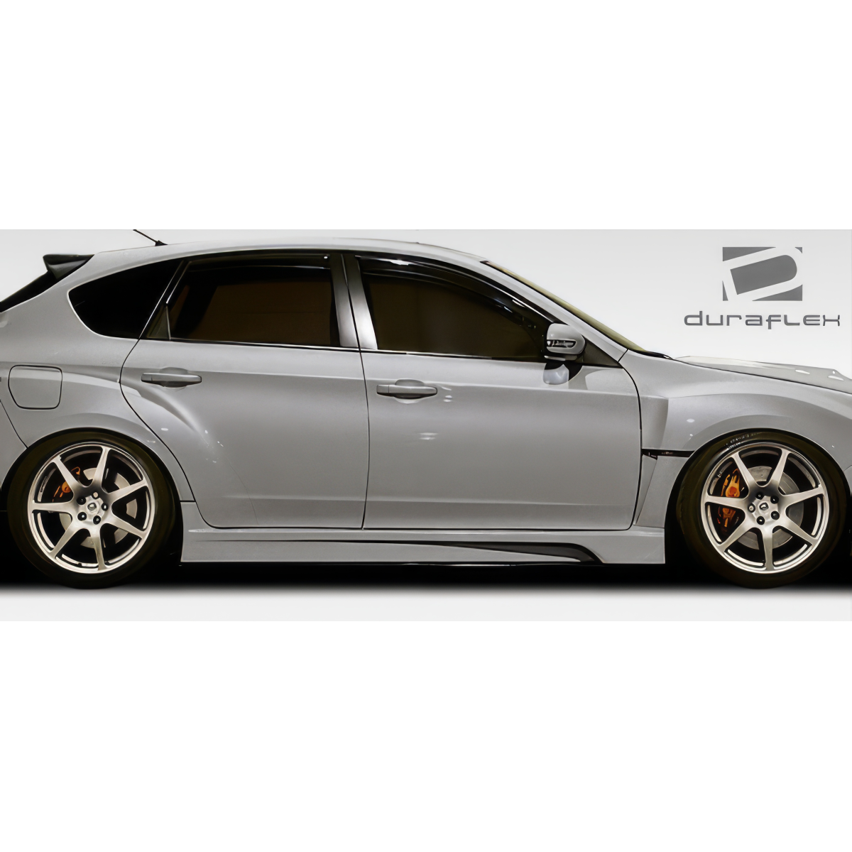 Modify your Subaru Impreza 2008 with our Exterior/Complete Body Kits - Side view of Subaru Impreza at profile angle