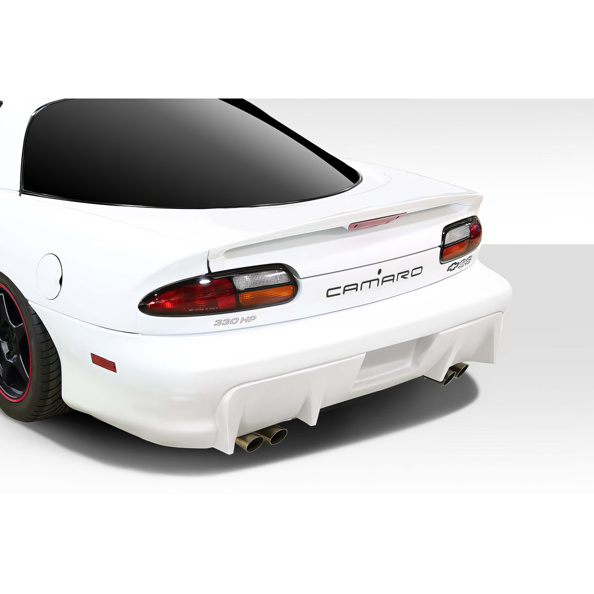 Modify your Chevrolet Camaro 1993 with our Exterior/Rear Bumpers or Lips - Rear view angle of the car part