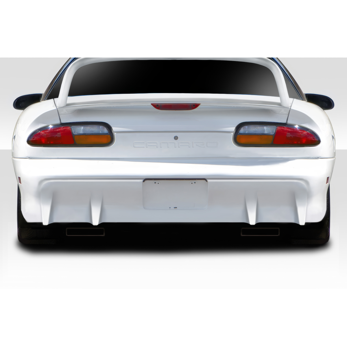 Modify your Chevrolet Camaro 1993 with our Exterior/Rear Bumpers or Lips - Rear view angle of the Chevrolet Camaro