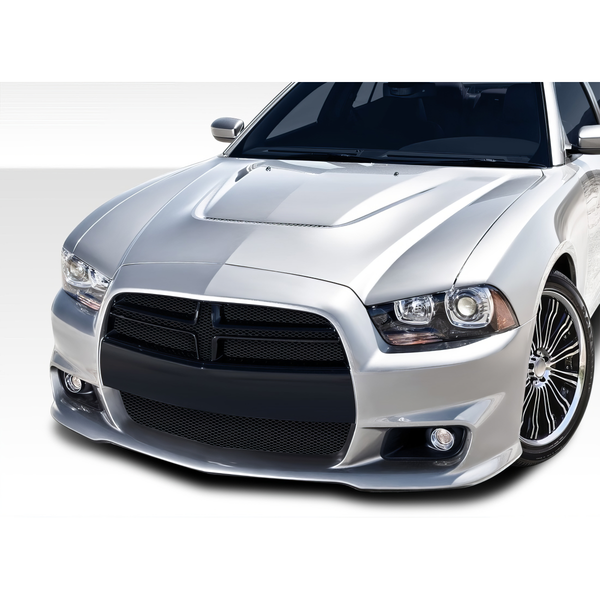 Modify your Dodge Charger 2011 with our Exterior/Front Bumpers or Lips - Front angle view of vehicle part