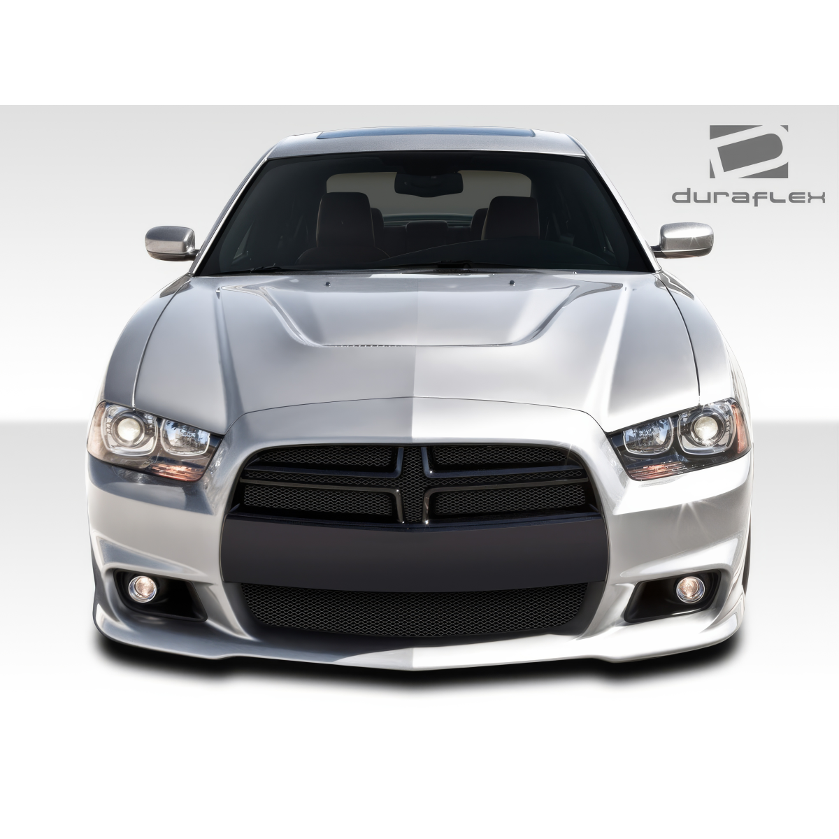 Modify your Dodge Charger 2011 with our Exterior/Front Bumpers or Lips - Front view of Dodge Charger at eye level