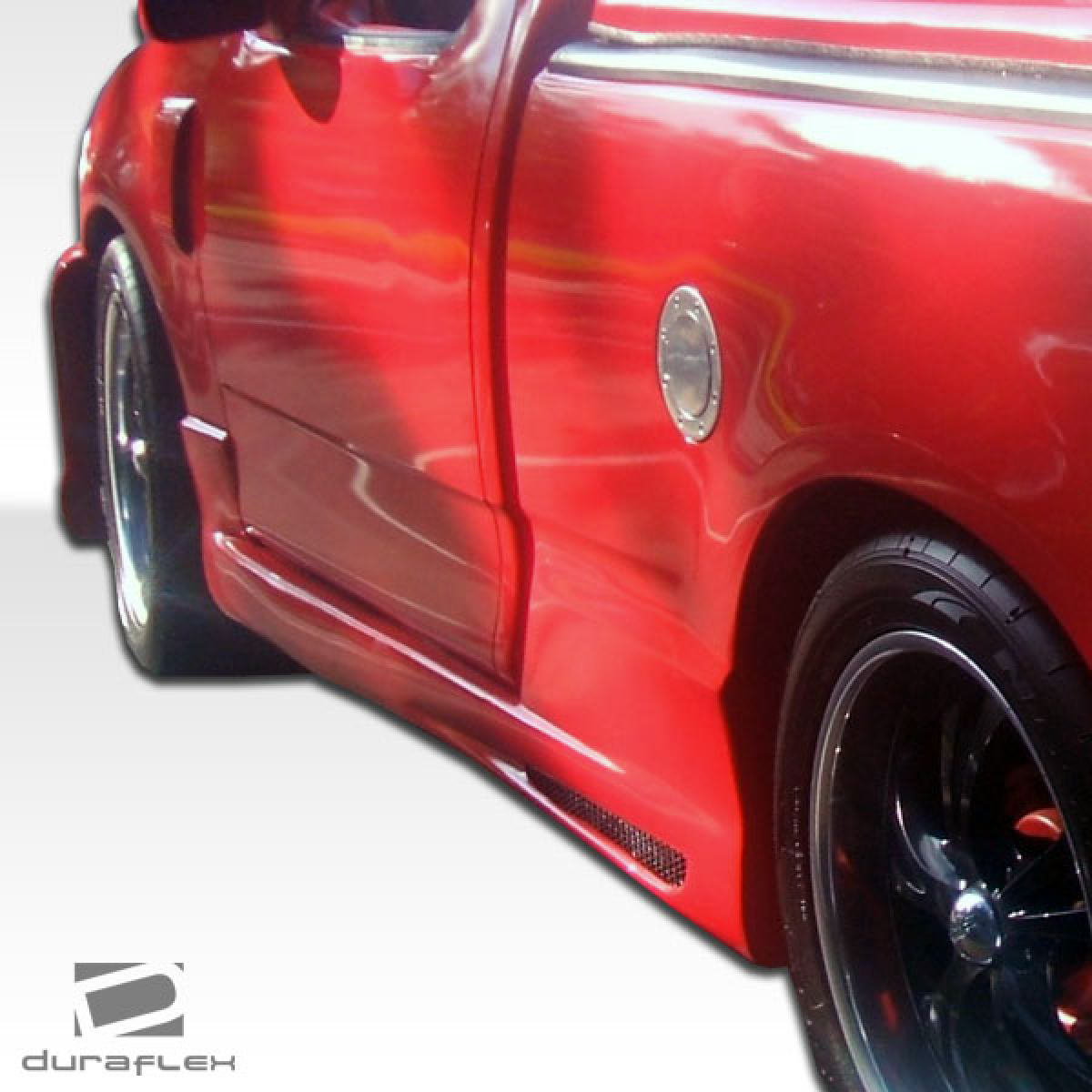 Modify your Ford F-150 1997 with our Exterior/Complete Body Kits - Side angle view of modified truck body part