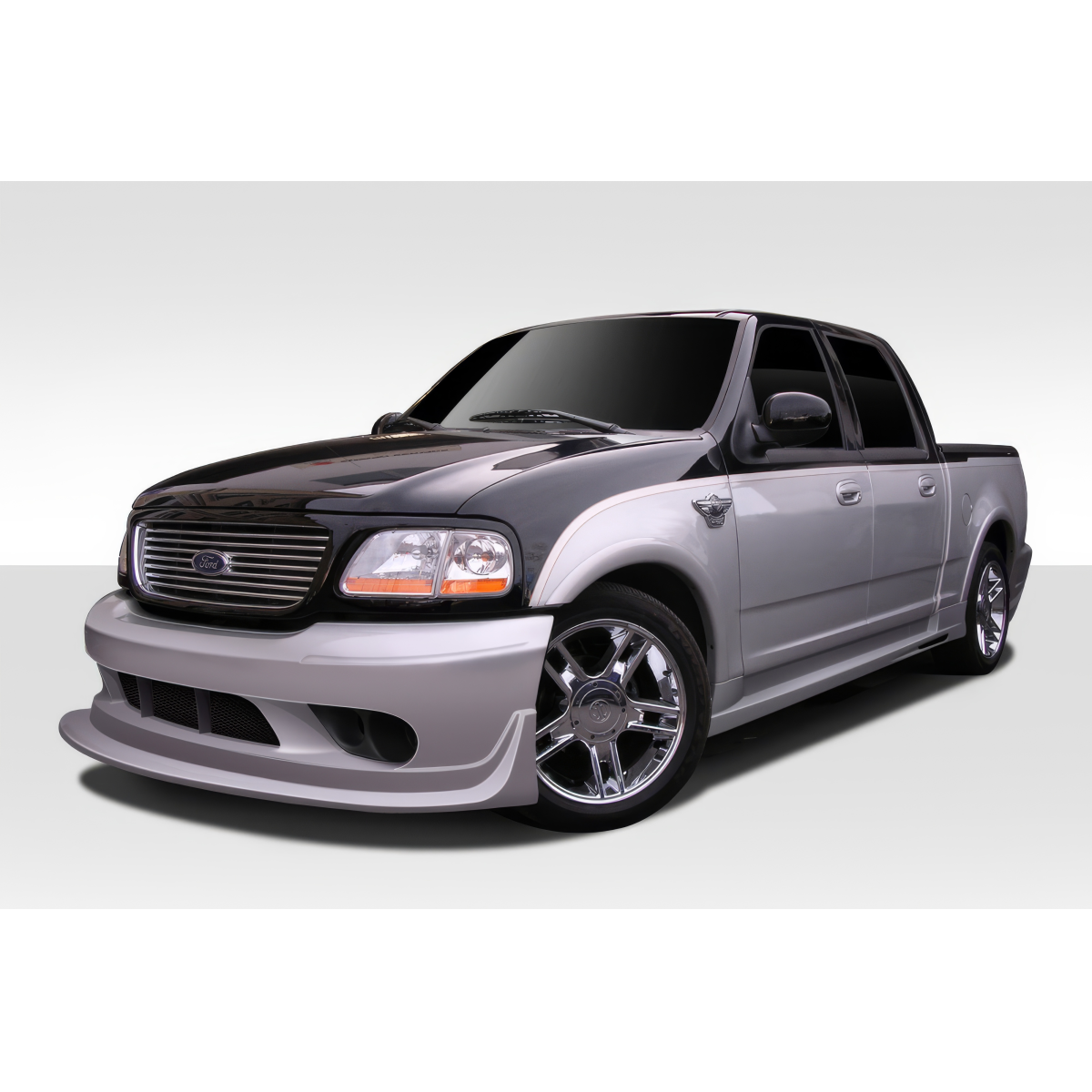 Modify your Ford F-150 1997 with our Exterior/Complete Body Kits - 3D view from front angle slightly to the side