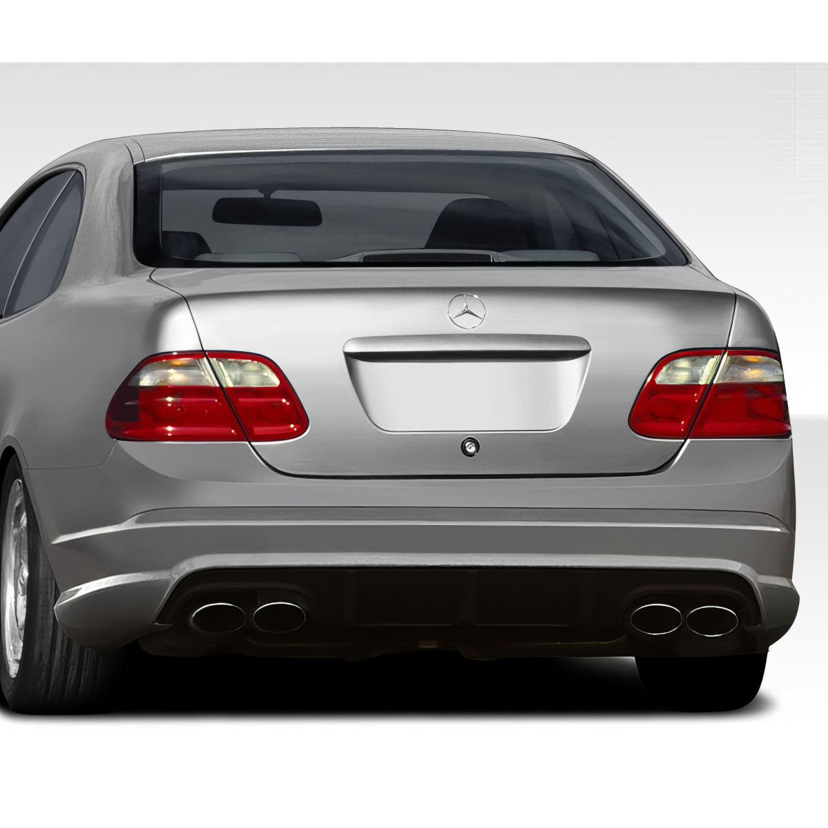 Modify your Mercedes-Benz C-Class 1998 with our Exterior/Rear Bumpers or Lips - Viewed from a slight rear angle