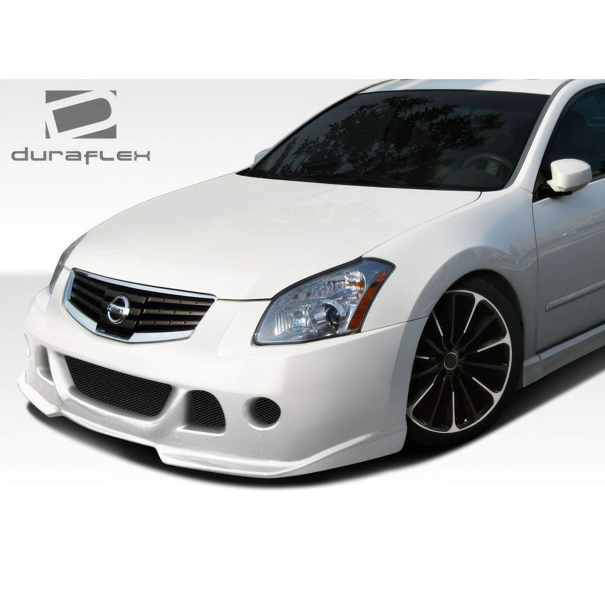 Modify your Nissan Maxima 2007 with our Exterior/Front Bumpers or Lips - Front angle view of the bumper on the vehicle