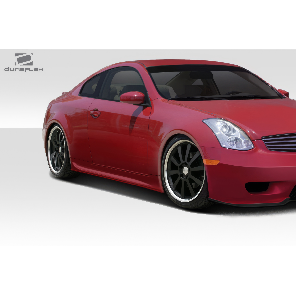 Modify your Infiniti G35 2003 with our Exterior/Complete Body Kits - Side angle view of car showing body kit