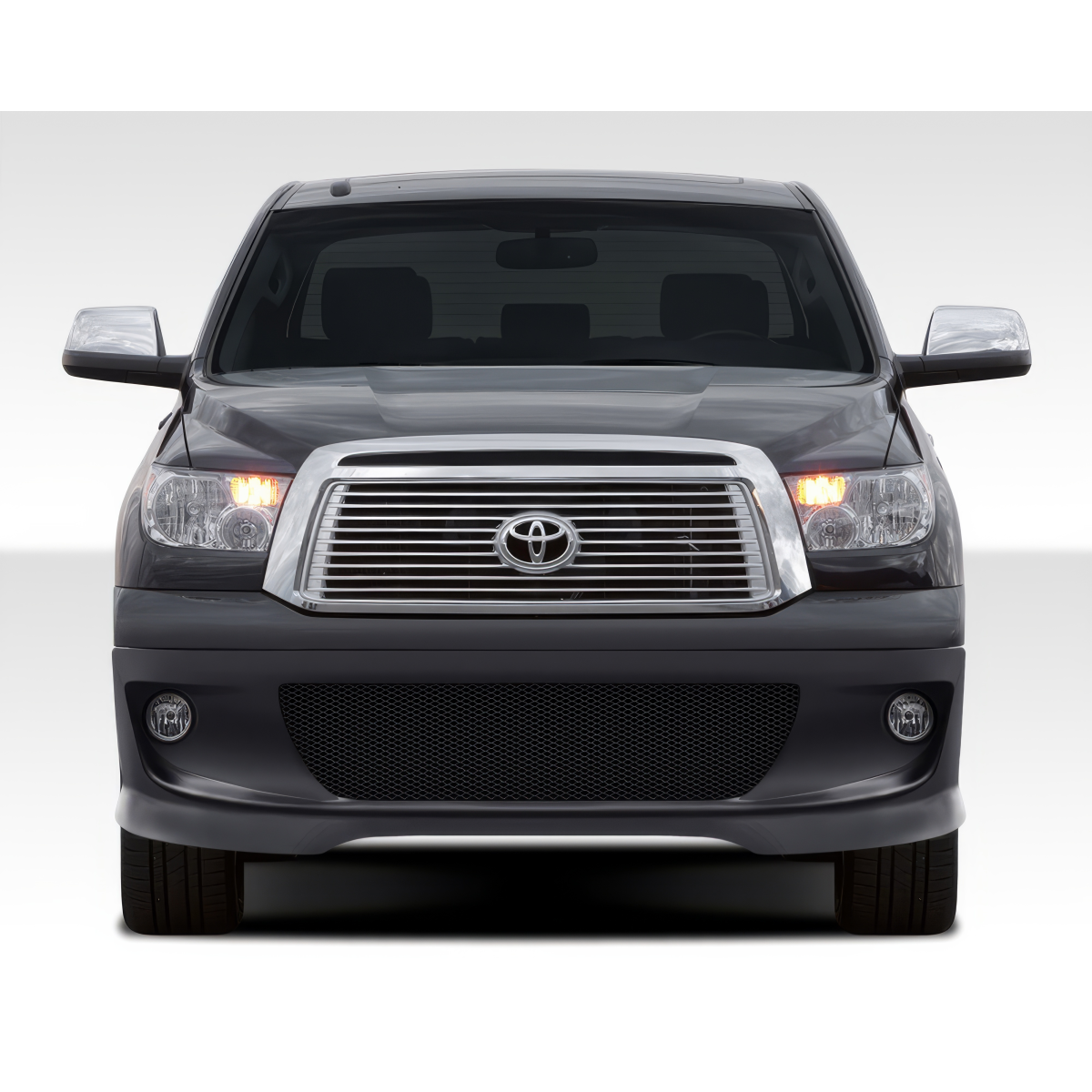 Modify your Toyota Tundra 2007 with our Exterior/Front Bumpers or Lips - Front view of a Toyota Tundra truck