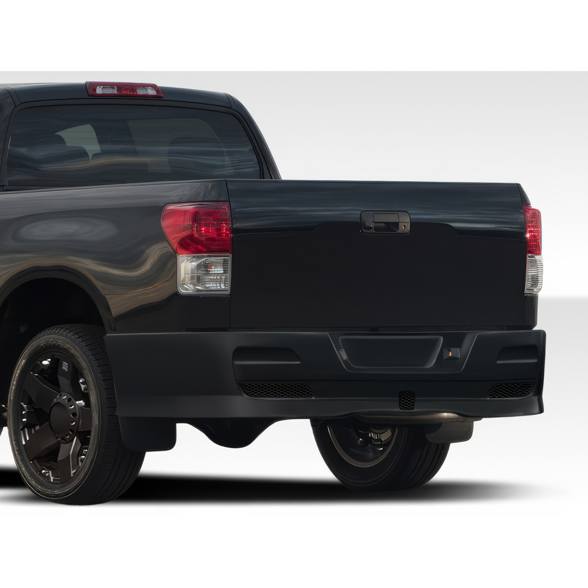 Modify your Toyota Tundra 2007 with our Exterior/Rear Bumpers or Lips - Rear angle view of the truck's bumper