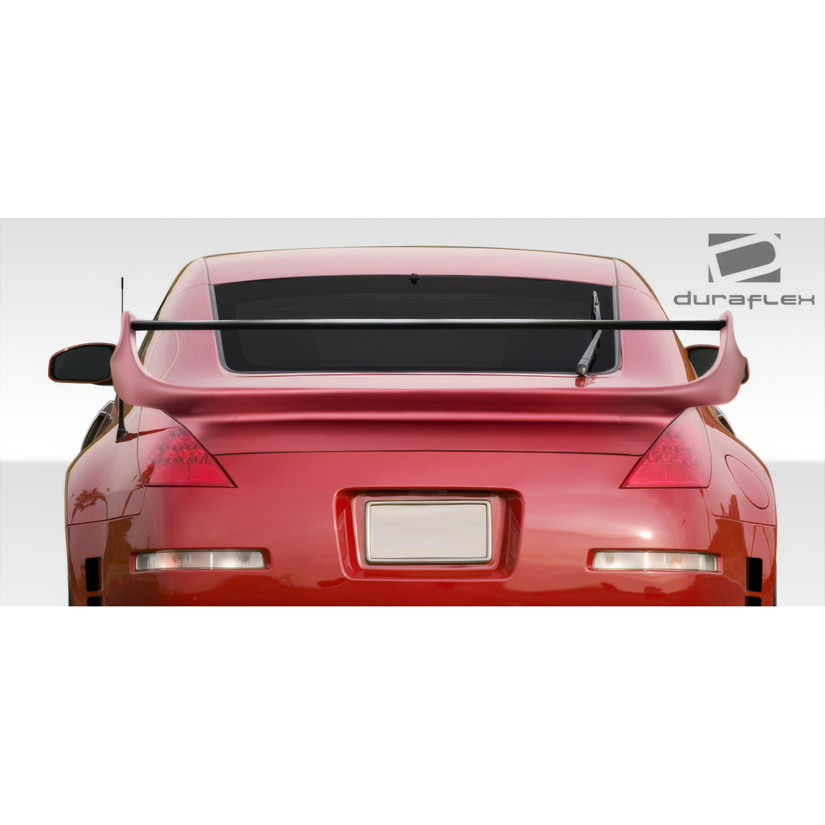 Modify your Nissan 350Z 2003 with our Exterior/Complete Body Kits - View from behind at a slight upward angle