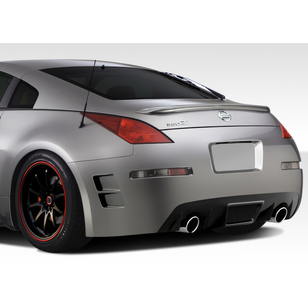 Modify your Nissan 350Z 2003 with our Exterior/Rear Bumpers or Lips - Rear angle view of Nissan 350Z