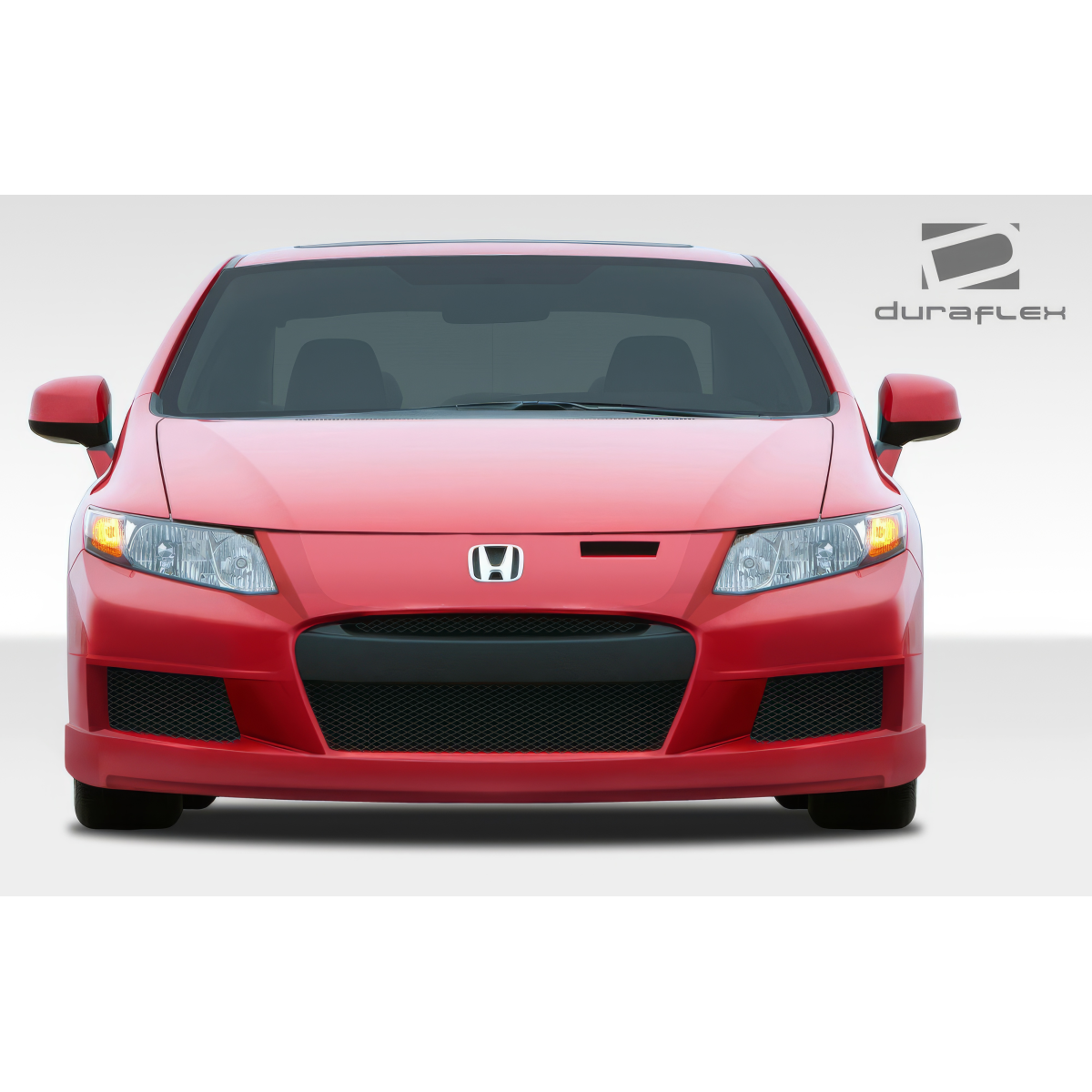 Modify your Honda Civic 2012 with our Exterior/Front Bumpers or Lips - Front view of the vehicle at eye level