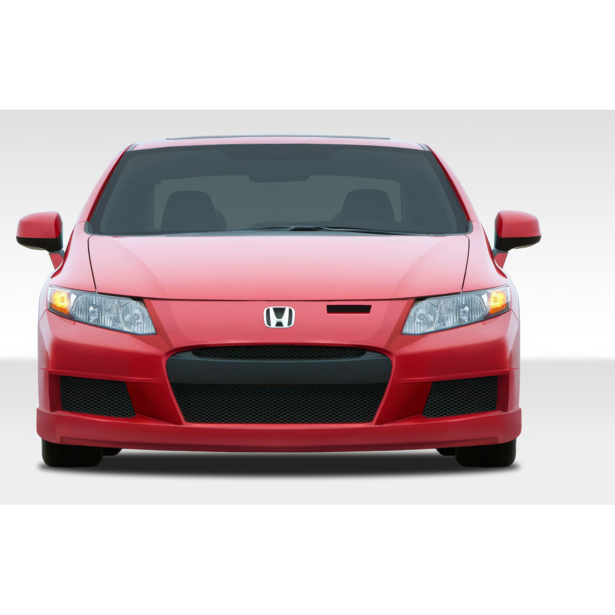 Modify your Honda Civic 2012 with our Exterior/Front Bumpers or Lips - Front view of the vehicle centered at zero degrees