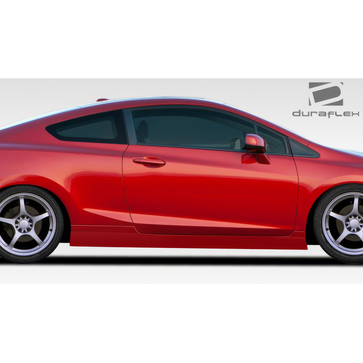 Modify your Honda Civic 2012 with our Exterior/Side Skirts - Side view of a car showing side skirts