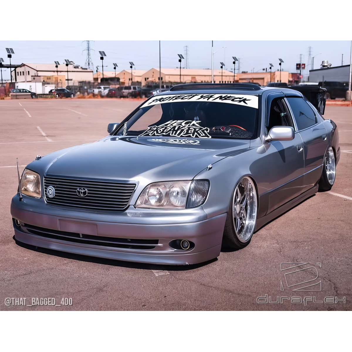 Modify your Lexus LS400 1998 with our Exterior/Front Bumpers or Lips - Front view of vehicle showing bumper design