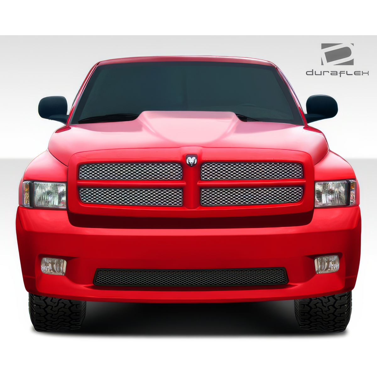 Modify your Dodge Ram 1994 with our Exterior/Front Bumpers or Lips - Front view of the vehicle at eye level