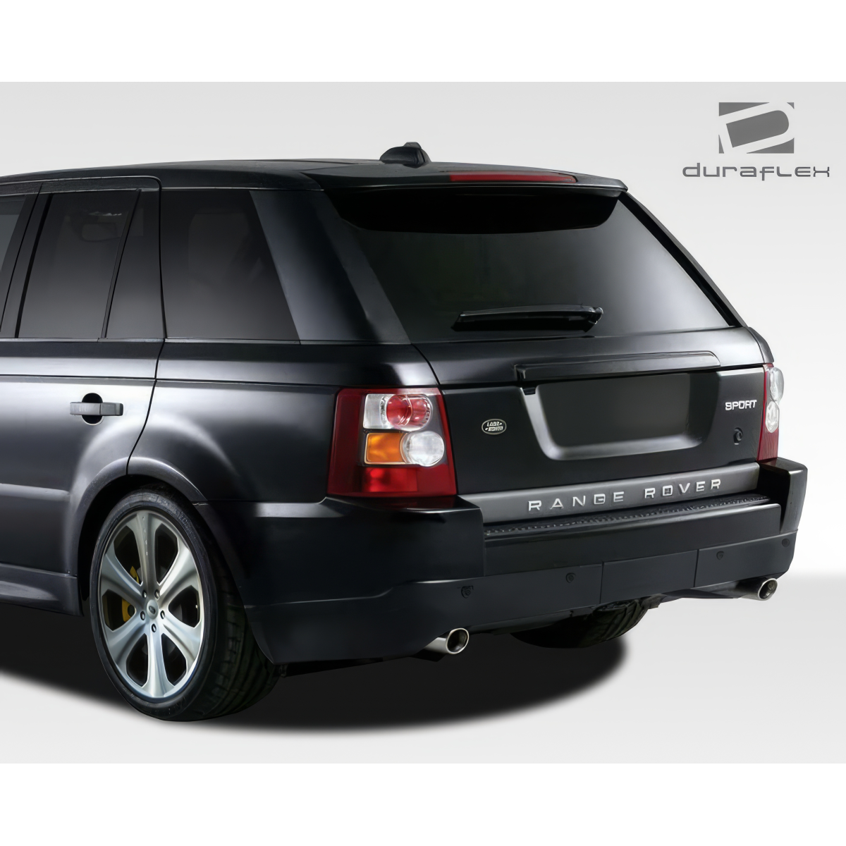 Modify your Land Rover Range Rover Sport 2006 with our Exterior/Complete Body Kits - Angle showing rear side of the vehicle