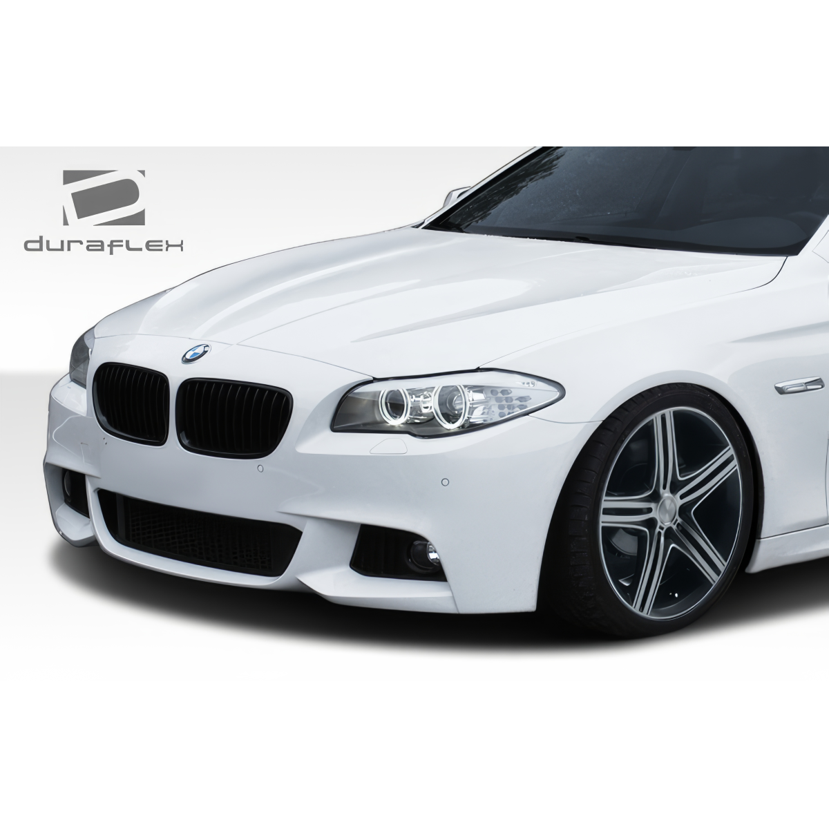 Modify your BMW 5-Series 2011 with our Exterior/Front Bumpers or Lips - Frontal right angle view of the vehicle